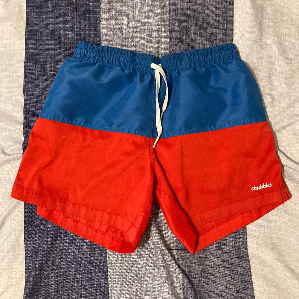 Chubbies Mens Swim Trunks Sz M Shorts 5”